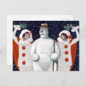  Snowman-kerstBriefkaart Briefkaart (Voorkant / Achterkant)