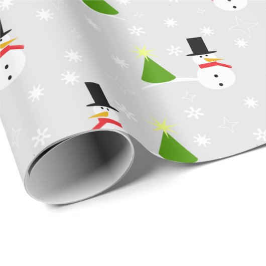 Snowman-kerstcadeaupapier Cadeaupapier (Rol Hoek)