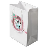 Snowman-kerstcadeaus Medium Cadeauzakje (Achterkant Gekanteld)