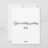 Snowman-kerstcadeautjes lopen in de SnowyWoods Feestdagenkaart (Achterkant)