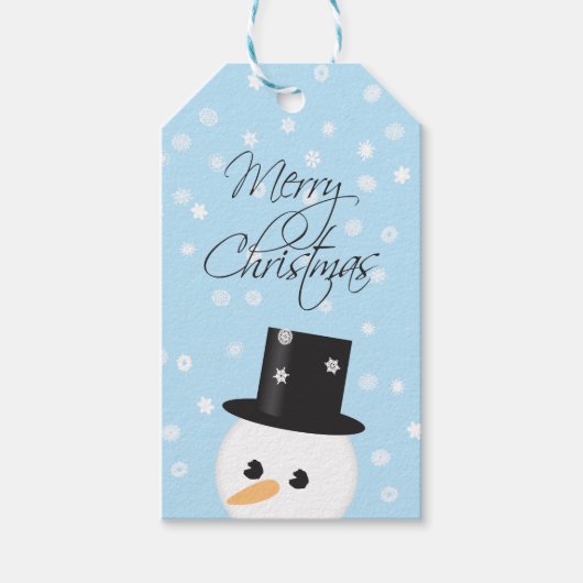Snowman-kerstcadeLabel Cadeaulabel (Voorkant)