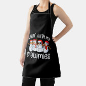 Snowman Kerstchillin met mijn neushoorns Schort (Insitu)