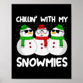 Snowman Kerstchillin met mijn Snowmies Ugly Gi Poster (Voorkant)