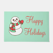 Snowman Kerstdoormat Deurmat (Voorkant)