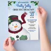Snowman-kerstdrive-Thru-feestdag Flyer (Hand)