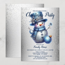 Snowman Kerstfeest Elegante Winter Feestdagen