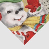 Snowman-kerstfeest in de wereld Tissuepapier (Detail)