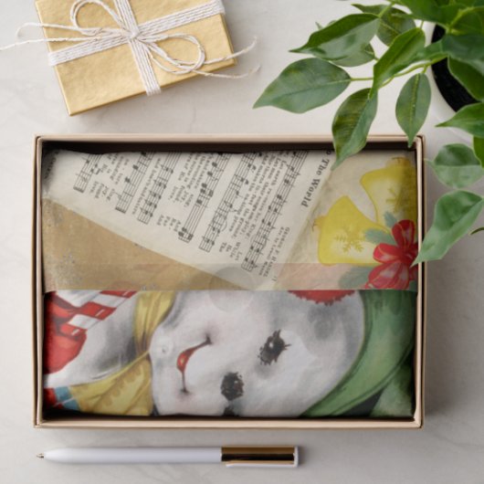 Snowman-kerstfeest in de wereld Tissuepapier (Geschenk)