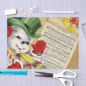 Snowman-kerstfeest in de wereld Tissuepapier (Craft)