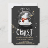 Snowman kerstfeest kaart (Voorkant)