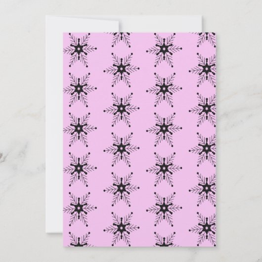 Snowman Kerstfeest Roze Scarf Pet Uitnodiging (Achterkant)