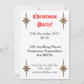 Snowman Kerstfeest uitnodiging (Achterkant)