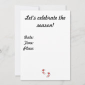 Snowman Kerstfeest Uitnodiging Waterverf Art (Achterkant)