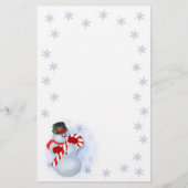 Snowman-kerstfeestartikelen Briefpapier (Voorkant)