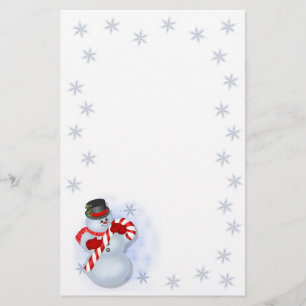 Snowman-kerstfeestartikelen Briefpapier