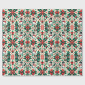 Snowman Kerstfeestdag Cadeaupapier (Vlak)