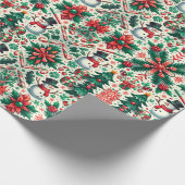 Snowman Kerstfeestdag Cadeaupapier (Hoek)