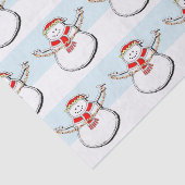 Snowman Kerstfeestdag Tissuepapier (Detail)