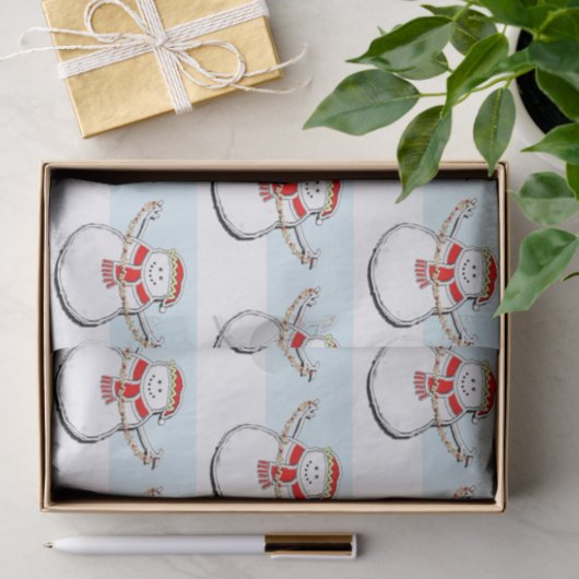 Snowman Kerstfeestdag Tissuepapier (Geschenk)