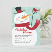 Snowman-kerstfeestdagen Kaart (Staand voorkant)