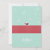 Snowman-kerstfeestdagen Kaart (Achterkant)