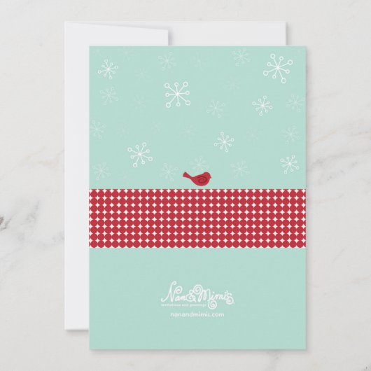 Snowman-kerstfeestdagen Kaart (Achterkant)