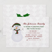 Snowman-kerstfeestdagen Kaart (Voorkant / Achterkant)