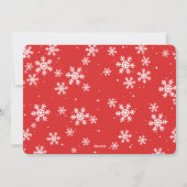 Snowman-kerstfotokaart Feestdagenkaart (Achterkant)