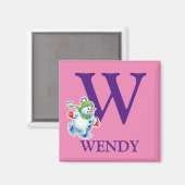 Snowman kerstfriemmagneet voor initiaal magneet (Voorkant / Achterkant)