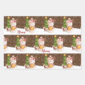 Snowman, kerstgepersonaliseerd omslagpapier Sh Inpakpapier Vel (Voorkant)