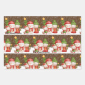 Snowman, kerstgepersonaliseerd pakpapier inpakpapier vel (Voorkant 2)