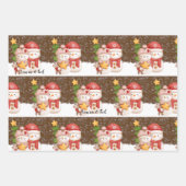 Snowman, kerstgepersonaliseerd pakpapier inpakpapier vel (Voorkant)