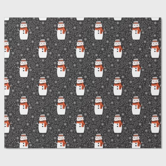 Snowman-kerstinpakpapier Cadeaupapier (Vlak)