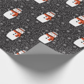 Snowman-kerstinpakpapier Cadeaupapier (Hoek)