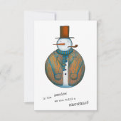 Snowman-kerstkaart (Voorkant)