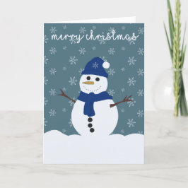 Snowman-kerstkaart Bedankkaart