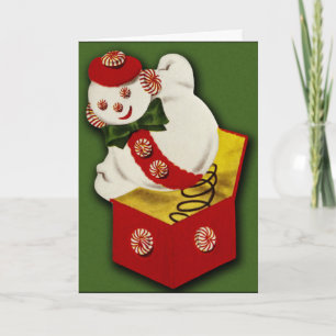 Snowman-kerstkaart Feestdagen Kaart