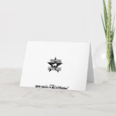 Snowman-kerstkaart Feestdagen Kaart (Achterkant)