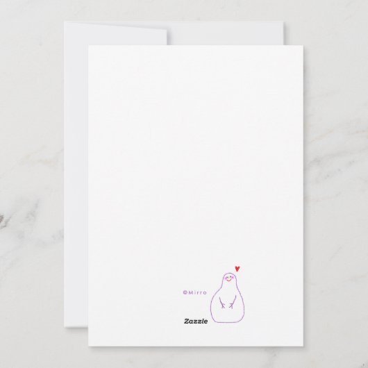 Snowman-kerstkaart Feestdagenkaart (Achterkant)