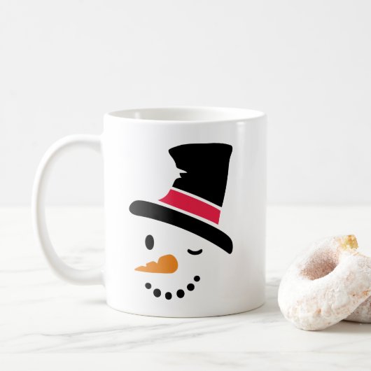 Snowman kerstkoffie Mok (Met donut)