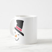 Snowman kerstkoffie Mok (Voorkant links)
