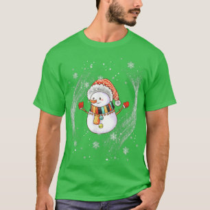 Snowman-kerstkrentenwinter T-shirt