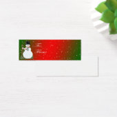 Snowman-kerstLabel Kaart (Bureau)