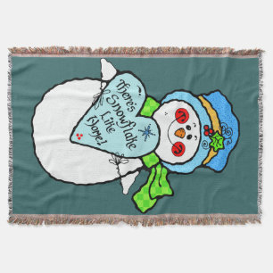 Snowman-kerstmandedoekjes Deken