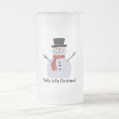 Snowman-kerstmannen Matglas Bierpul (Center)