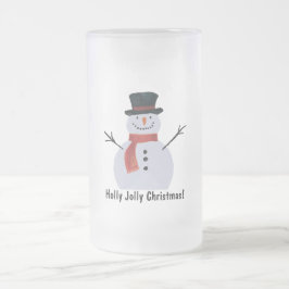 Snowman-kerstmannen Matglas Bierpul