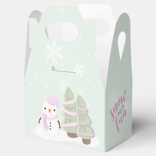 Snowman Kerstmis Bedankdoosjes (Geopend)