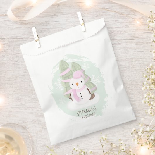 Snowman Kerstmis Bedankzakje (Geknipt)