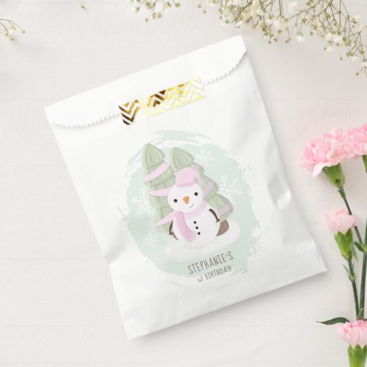 Snowman Kerstmis Bedankzakje (Gezegeld)