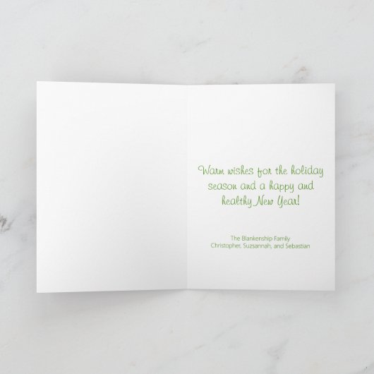 Snowman Kerstmis, Buffalo-speldenSjabloon stoppen Feestdagen Kaart (Binnen)